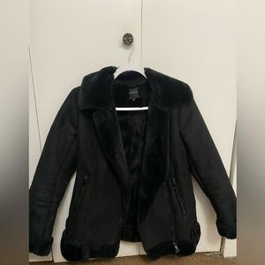 Faux fur winter jacket